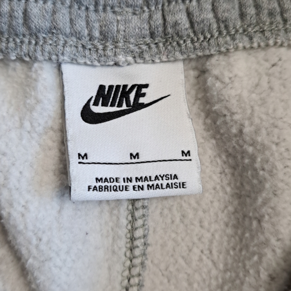 Nike Spartan Basketball Fleece Pants Mens Sz Medium Gray Jogger Sweatpants Logo - Picture 3 of 16